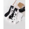 Ensemble de Chaussettes Papillon Motif de Lettre 6 Paires - multicolor A 