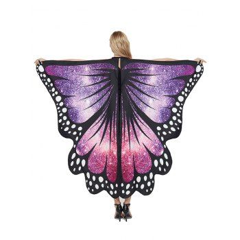 

Party Cosplay Butterfly Wing Pattern Decorative Cape, Purple