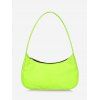 Sac à Bandoulière Simple Zippé en Tissu - Chartreuse 