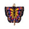 Cape de Soirée d'Halloween Motif Aile de Papillon en Couleur Dégradée - multicolor D 168*135CM