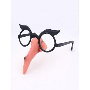 

Halloween Dress Up Props Witch Nose Glasses, Multicolor a
