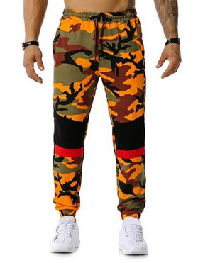 Pantalon de Jogging Décontracté Camouflage Imprimé en Blocs de Couleurs