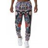 Pantalon Décontracté Tribal Imprimé Partout - multicolor M