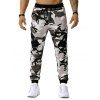 Pantalon de Sport Camouflage Imprimé à Cordon - Gris 2XL