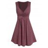 Robe Ajustée Evasée Nouée en Avant - Brique Réfractaire M
