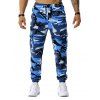 Pantalon de Jgging Cargo Camouflage Imprimé - Bleu 2XL