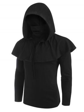 Gothic Hooded Cape and Mask Top Two Piece Sets