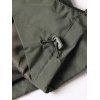 Embroidery Zipper Pocket Hooded Jacket - ARMY GREEN L