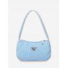 Sac à Bandoulière Plissé - Bleu clair 