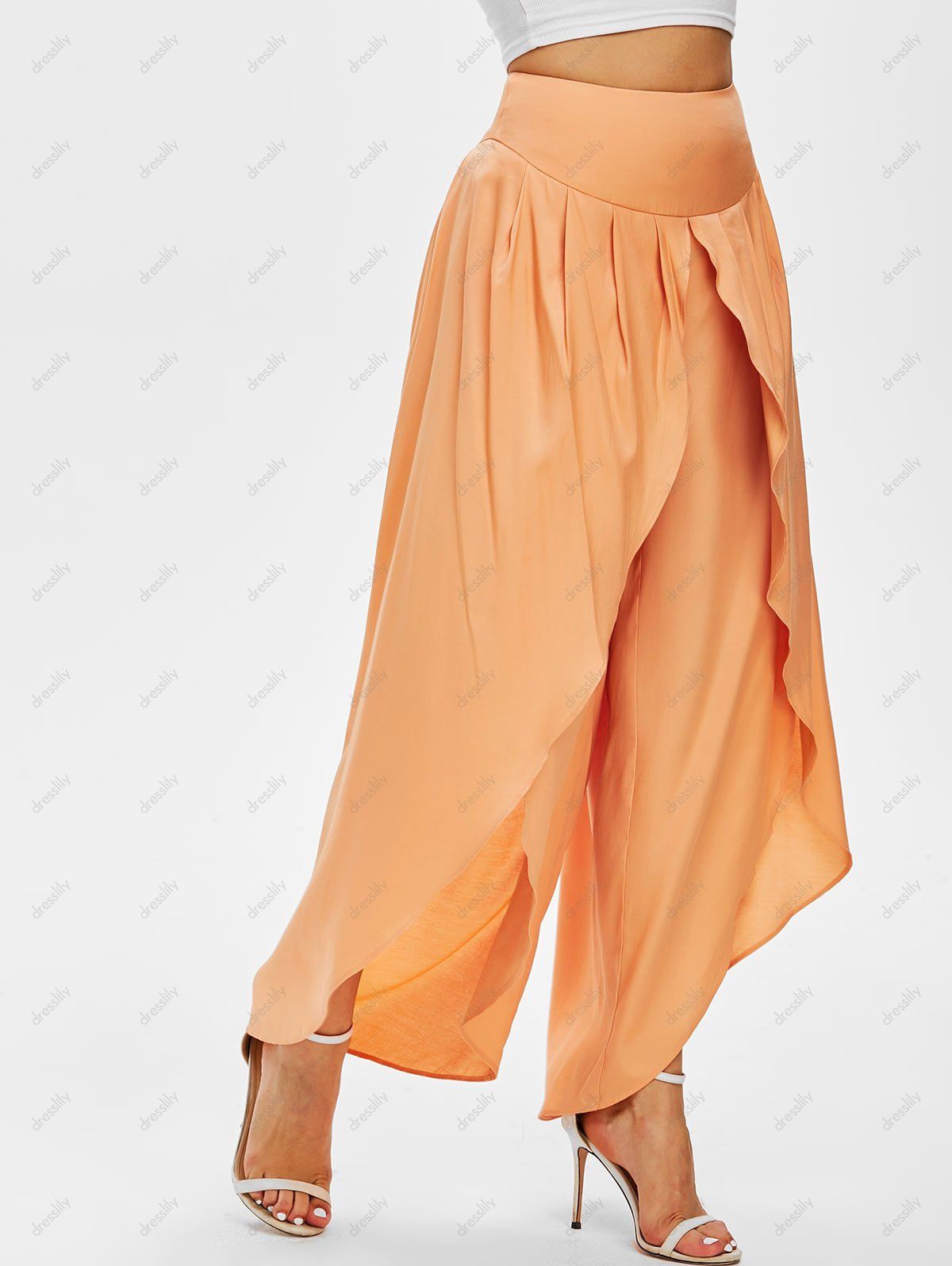 palazzo pants with pleats