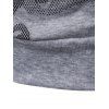 Sweat-shirt Camouflage Imprimé à Ourlet Côtelé - Gris Clair XL