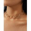 Collier en Forme de Cercle Style Punk - d'or 