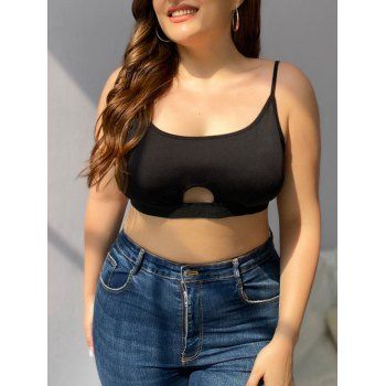 

Plus Size Cut Out Bra, Black
