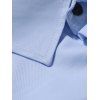 Chemise Moulante Boutonnée Rayée en Blocs de Couleurs - Bleu clair M