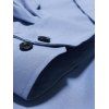 Chemise Simple Boutonnée avec Double Poches à Rabat - Bleu gris S