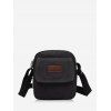 Mini Sac à Bandoulière Décontracté en Canevas - Noir 