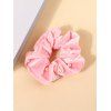 Chouchou Elastique en Fausse Perle en Velours - Rose clair 