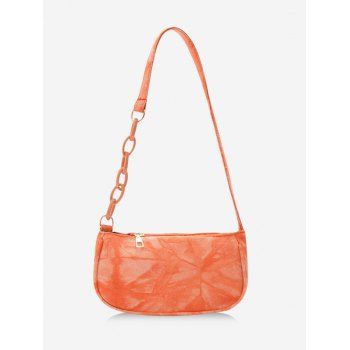 

Retro Tie Dye Chain Shoulder Bag, Dark orange