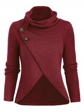 Cowl Neck Tulip Front Knitwear