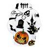 Halloween Graffiti Pumpkin Print Drawstring Pullover Hoodie - multicolor S