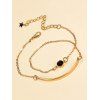 Bracelet Enveloppé Chaîne Longue en Fausse Gemme - d'or 