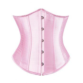 Image of Satin Lace Up Shapewear Plus Size Corset