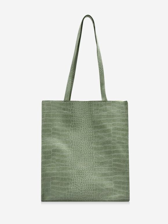 Sac Fourre-tout Rétro Rectangle Texturé - Vert Camouflage 