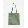 Sac Fourre-tout Rétro Rectangle Texturé - Vert Camouflage 