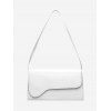 Sac à Bandoulière Asymétrique Simple Rectangle en Couleur Unie - Blanc 