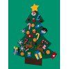 Sapin de Noël en Feutre en Forme de Sapin Décor Maison - multicolor A 