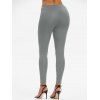 Legging Gothique avec Rivet Détaillé à Lacets - Cendre gris S