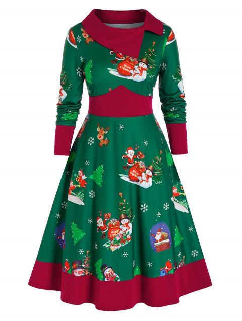 plus size christmas tree dress