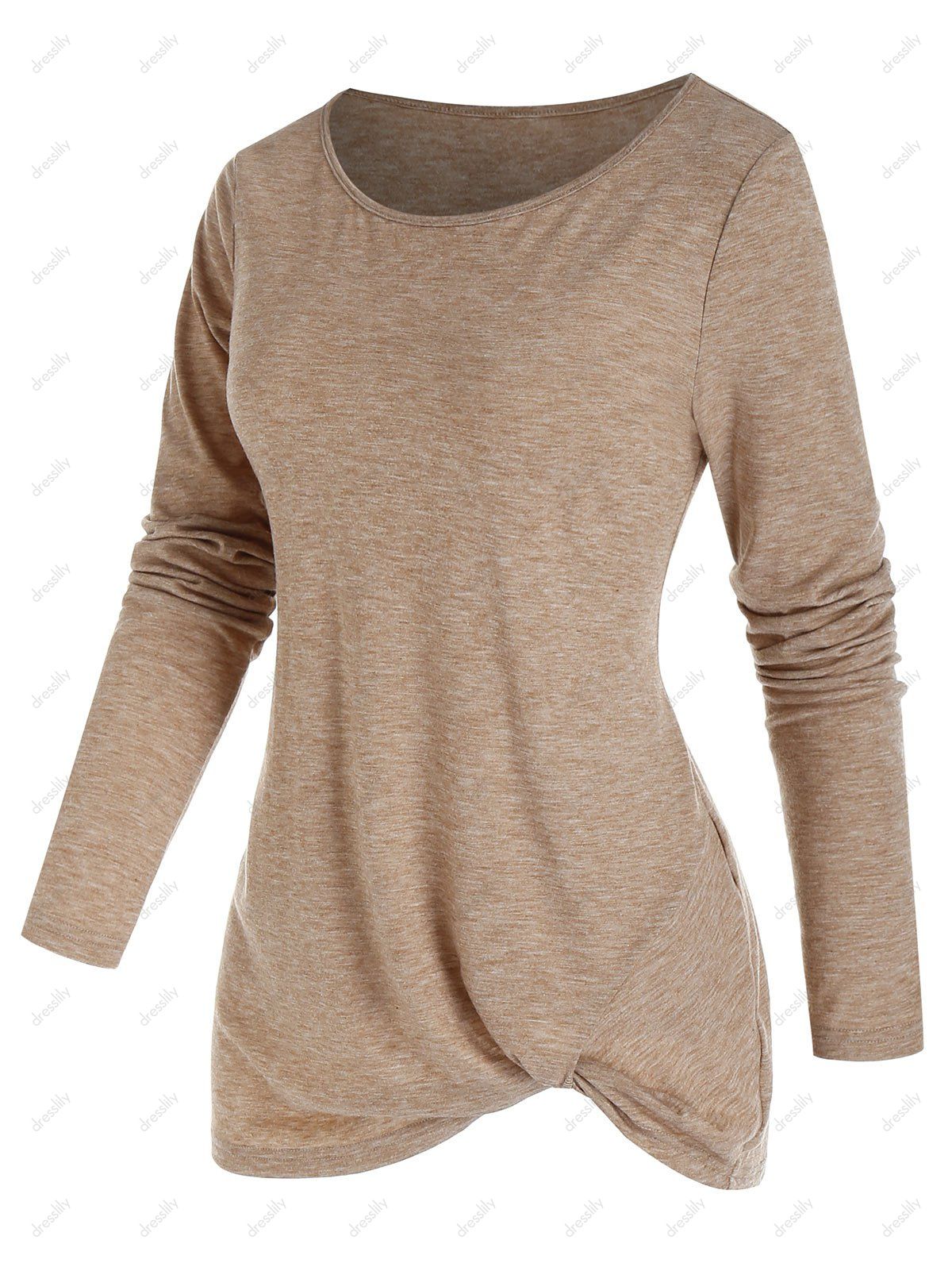 long sleeve twist tee