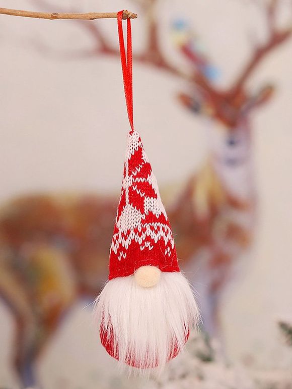 Décor à Suspendre Poupée Tricoté Sapin de Noël - multicolor A 
