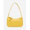 Sac à Bandoulière Simple Rectangle en Couleur Unie - Jaune Soleil 