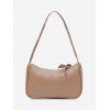 Sac à Bandoulière Simple Rectangle en Couleur Unie - Rose Kaki 