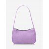 Sac à Bandoulière Texturé Style Français - Mauve 