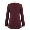 Plus Size 2 in 1 Top - DEEP RED XL