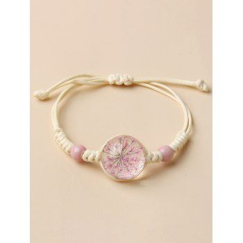 

Sakura Faux Crystal Braid Bracelet, Milk white