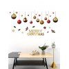 Autocollants Muraux Amovibles Boules de Noël Imprimé - multicolor A 30*90*2