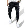 Pantalon Décontracté Zippé avec Multi-Poches Détaillée à Cordon - Noir L