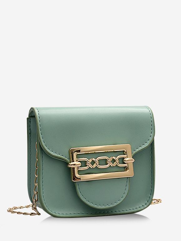 Mini Sac à Bandoulière Mignon avec Chaîne - Vert Mer 
