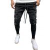 Pantalon Décontracté à Cordon avec Multi-Poches - Noir L