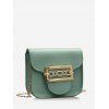 Mini Sac à Bandoulière Mignon avec Chaîne - Vert Mer 