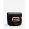 Mini Sac à Bandoulière Mignon avec Chaîne - Noir 