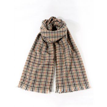 

Colorblock Plaid Pattern Long Shawl Scarf, Multicolor a