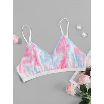 

Plus Size Tie Dye Lingerie Bra, Light pink