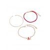 Ensemble de Bracelet de Noël Lustré en Alliage 3 Pièces - multicolor A 