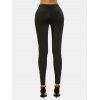 Pantalon Moulant Zip Détaillé à Taille Haute - Noir M