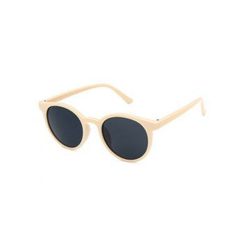 

Retro UV Protection Round Sunglasses, Light yellow